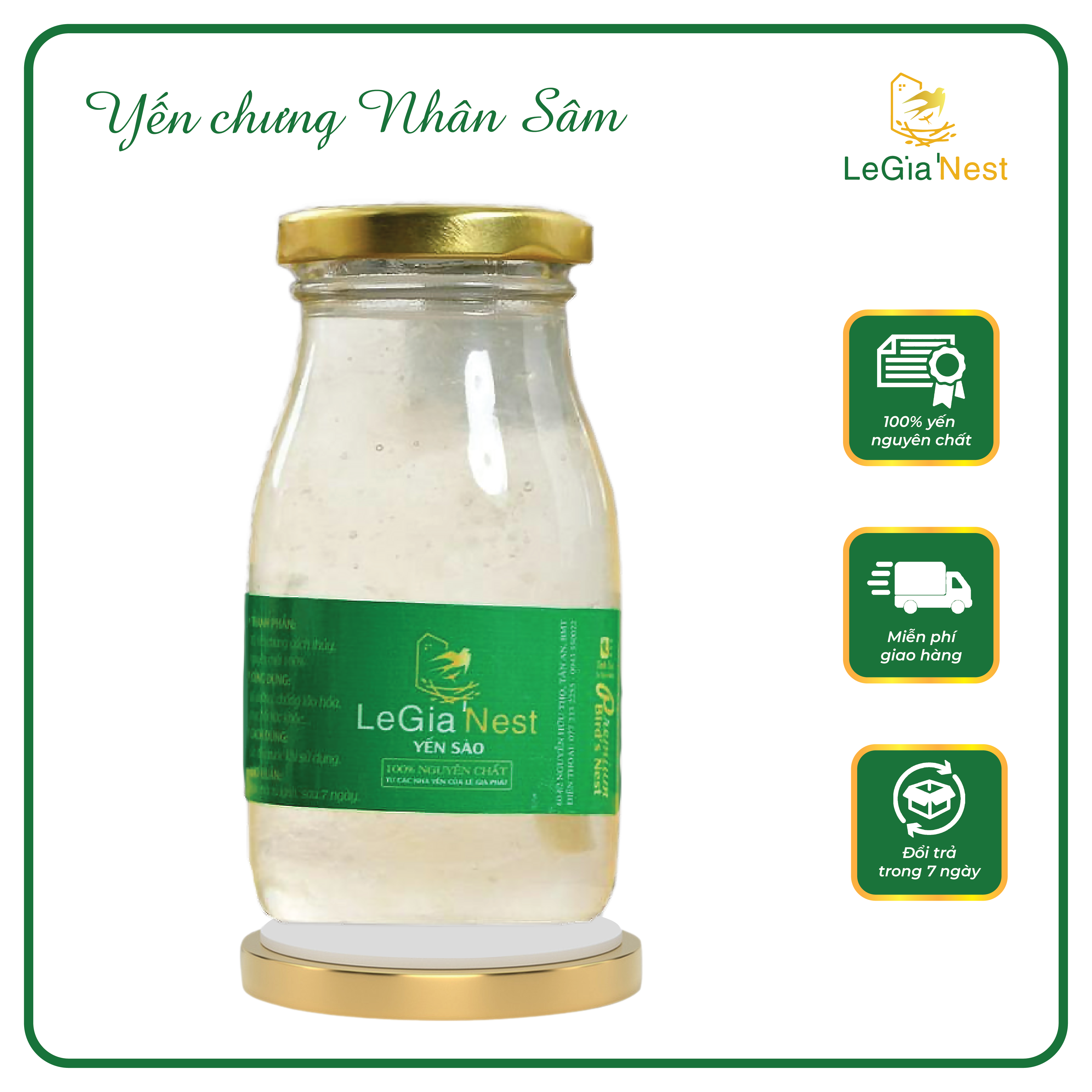 Yến  Chưng Nhân Sâm